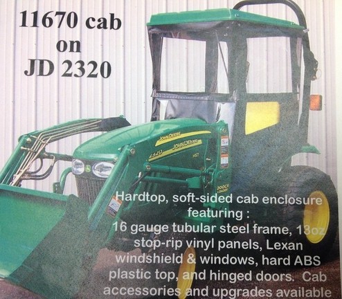 Original Tractor Cab 11670 Cab for JD 2320 and older JD 2025R 2023