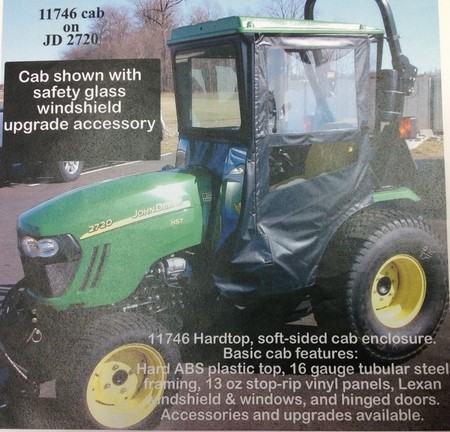 [21430C] Original Tractor Cab 11746 for JD 2520, 2720, 2032R tractors