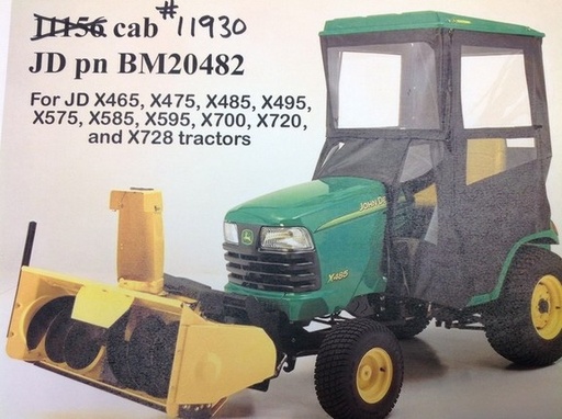 [35126C] 2025 Original Tractor Cab OTC 11930 cab for JD X720, X728, X748 L&G tractors